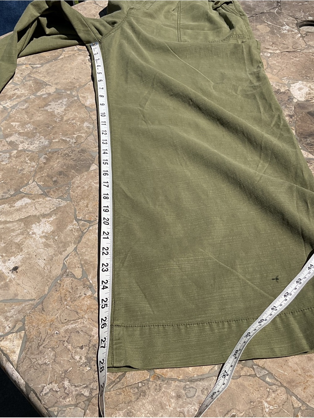 PILCRO Anthropologie Olive Green Wide Leg Pants Size 30 EUC - Picture 10 of 14